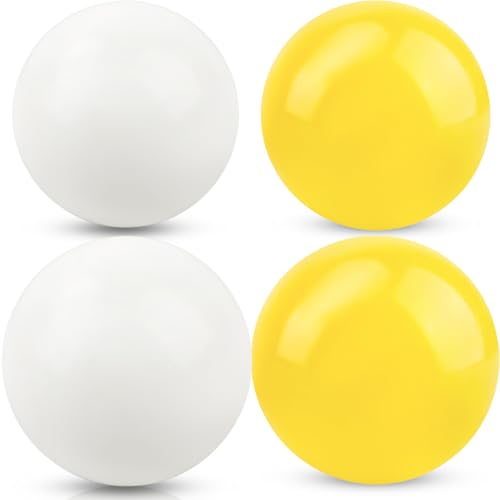 Kugliwa 4 Pack Bocce Pallino Backyard Bocce Bulk 57 mm Bocce Pallino Balls Replacement for Adults Kids Outdoor Sport Game Lawn Beabocce Ball pallinoch, 2 Colors