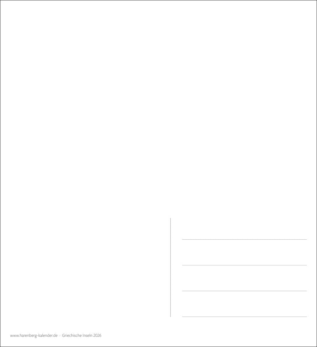 Griechische Inseln Sehnsuchtskalender 2026 - Wochenkalender mit 53 Postkarten: Reise-Kalender mit 53 hochwertigen Motiven der schönsten Plätze Griechenlands.