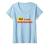 Photo Gallery donna des moines vintage tramonto logo retro city maglietta con collo a v Photo Gallery donna des moines vintage tramonto logo retro city maglietta con collo a v