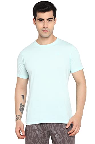 Image of Allen Cooper Men's Super Combed Cotton Rich Solid Round Neck Half Sleeve T-Shirt