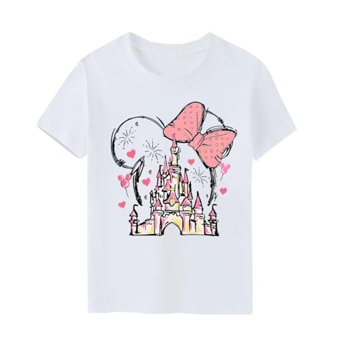 Magic Kingdom Shirts for Girls Magical Castle Graphic Tee Kids Toddler Holiday Vacation Shirt Girls Trip Casual Tops2