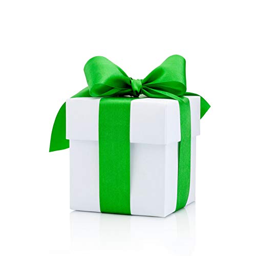 Image of Solid Color Double Faced Green Satin Ribbon 1-1 /2 inch X 50 Yards, Ribbons Perfect for Crafts, Wedding Decor, Bow Making, Sewing, Gift Package Wrapping and More