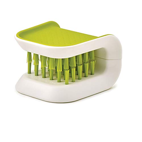 LETOOR BladeBrush Knife and Cutlery Cleaner Brush Bristle Scrub Kitchen Washing Non-Slip, Green