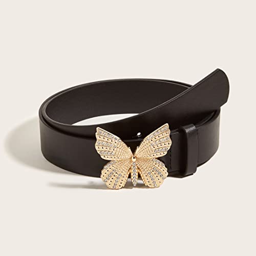 Fairy Grunge Leather Belts Y2K Women Butterfly Fairycore Punk Goth Buckle Grommet Waist Belt Trendy Accessories2