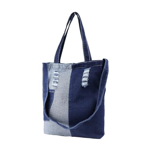 Imagen de FuninCrea Jeans Bolso de hombro grande para mujer