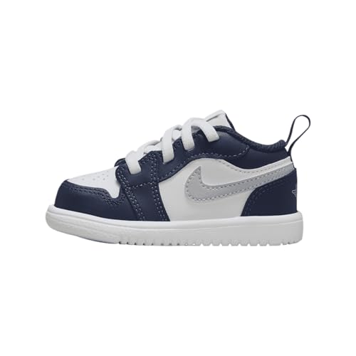Jordan Toddler's 1 Low Alt White/Wolf Grey-Midnight Navy (DR9747 141) - 10
