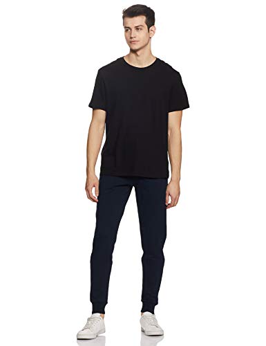 Image of Marks & Spencer Mens Solid Mid Rise Regular Fit Jogger