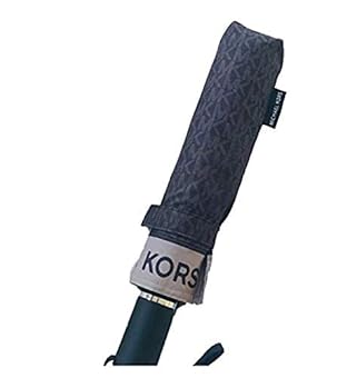 MK Logo Signature Umbrella Black