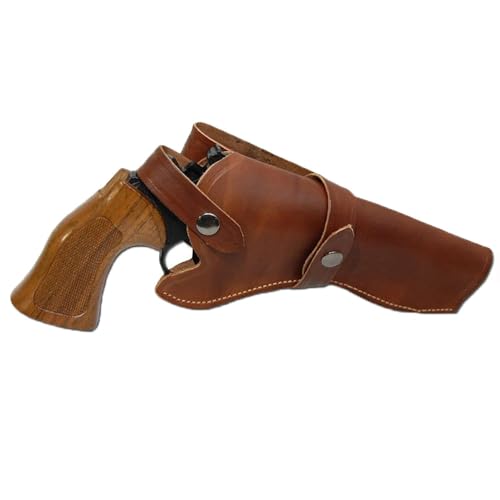 Steampunk Pistol Holster Medieval Faux Leather Revolver Belt Holster Retro Portable Gun Holder for Cosplay Props