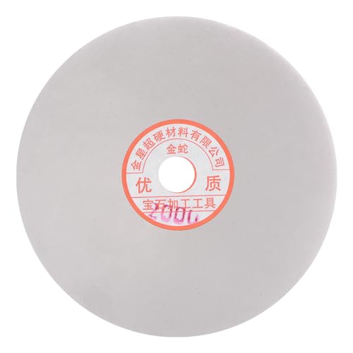sourcing map Diamond Sanding Grinding Disc, 6-Inch (150mm) Grit 2000 5/8" Arbor Hole, Flat Lap Disk Polishing Discs Abrasive Wheel for Gemstone Tile Porcelain Glass Stone Metal