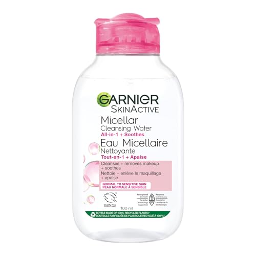 Garnier SkinActive Micellar Cleansing Water, For All Skin Types, 3.4 fl. oz.