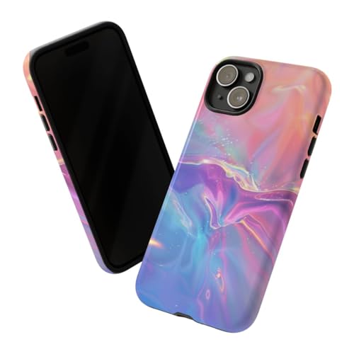 Coque iPhone 15 Plus multicolore reflets holographiques pour vos sorties - 2