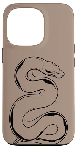 Ball Python Collector Snake Line Art - �u���E�� �X�}�z�P�[�X iPhone 13 Pro �p