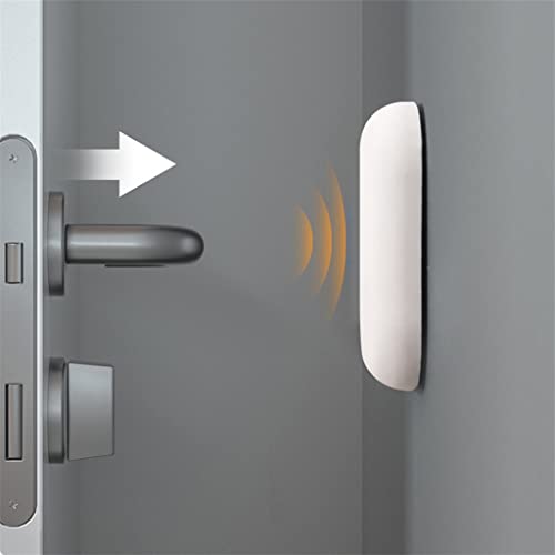 Pegatina muda silicona gris y protector portátil de puerta para dormitorio 8
