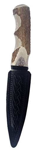 Genuine Stag Handle Sgian Dubh-Made in Scotland - Thumbnail 3