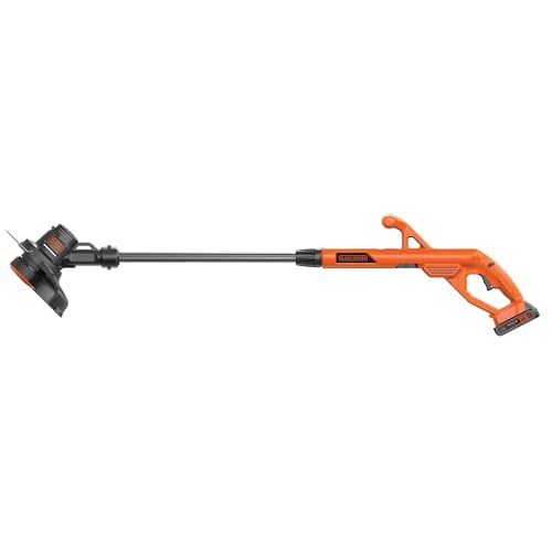 BLACK+DECKER 20V MAX Weed Wacker Cordless String Trimmer Edger Lawn Tool, 10-Inch Electric Weed Eater with Automatic Feed Spool, Ergonomic, Battery and Charger Included (LST201) thumbnail 8