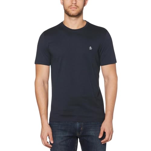 Original Pengun Men's Small Embroidered Logo T-Shirt, Dark Sapphire, 413, Large