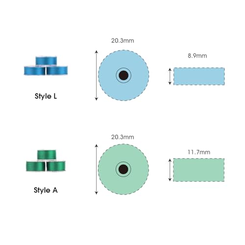 Poolin PWB0101L02W Richword Prewound Bobbins thumb #2