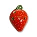 4 Hole Pendant Ocarina - Strawberry Design - Ceramic -Soprano F – Necklace Flute - Focalink - Perfect Travel Companion – Jewelry You Can Play – Free Scales, Songs and Instructions