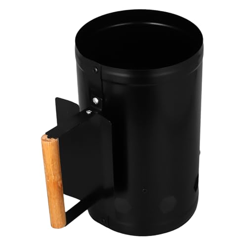 EPIGEIST Barbacoa Encendido con Barril Grueso Acero Resistente Aislamiento Mango Madera para Camping Exterior Color Aleatorio