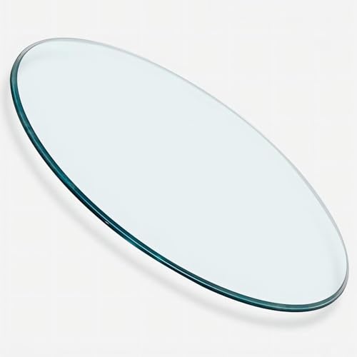 LIGUOYI Round Tempered Glass for Table, Diameter 15