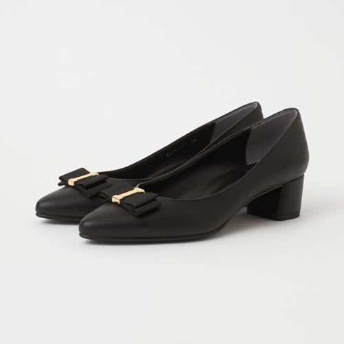 美品　DIANA ダイアナ ラバー スリッポン 黒パンプス レインシューズ　24 ダイアナ DIANA レインパンプス （黒合皮スムース