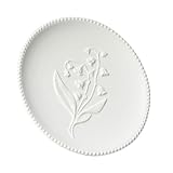 iplusmile Plato de Cerámica Americano para Servir Bistec Plato Doméstico para Almacenamiento de Alimentos Resistente y Seguro para Postres y Comida Occidental