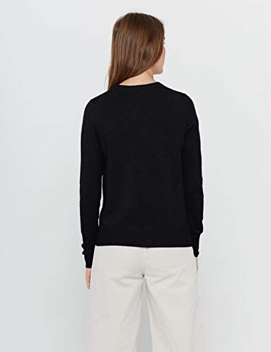 State Cashmere Women's 100% Pure Cashmere Button Front Long Sleeve Crew Neck Cardigan Sweater3