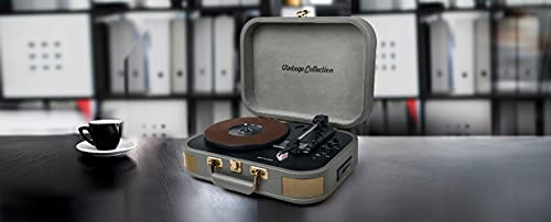 Platine Vinyle Bluetooth Muse MT-201 BTG Collection Vintage Taupe - Les Beatles, Paul McCartney, John Lennon, RIngo Starr, George Harrison Platine Vinyle Bluetooth Muse MT-201 BTG Collection Vintage Taupe – Image 3