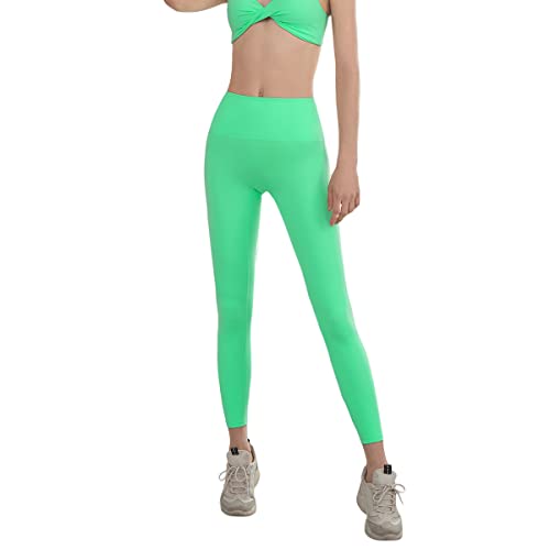 Leggings cintura alta elásticos BaronHong que no se bajan talla XL verde