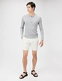 Amazon Essentials Męskie lekkie i wygodne szorty slim fit Oxford, 18 cm, kremowe, 42 W