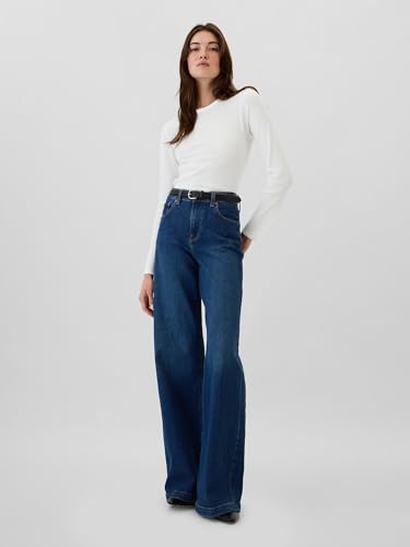 GAP Women's Long Sleeve Waffle Knit T-Shirt4