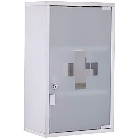HOMCOM Botiquín Baño Armario de Medicina 50x30x18 cm Cover