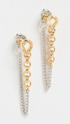 SHASHI Women's Kelly Two Tone Chain Earrings2