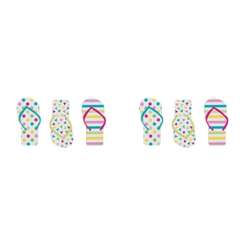 Unique Flip Flop Note Pads - Vibrant Multicolor Notepads - Perfect for Casual Jotting & To-Do Lists - Set of 12 (Pack of 2)