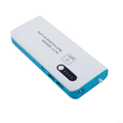 Eawfgtuw Pompa ad aria portatile da pesca con batteria al litio di ricarica ossigenatore per serbatoio di pesce ossigenatore per esche vive secchio pesca notturna con luce mobile Power Bank