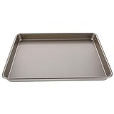 Ipetboom Goldfarbenes Backblech aus Kohlenstoffstahl mit Abgerundeten Ecken Antihaftbeschichtete...