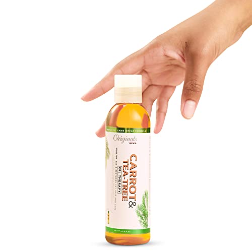 Originals By Africa's Best Carrot Tea Tree Oil Therapy, For Body, Hair And Scalp, Natural Organic Oils Repair, Restores Stimulates, Revitalizes &, Rejuvenates, 6 Oz #TOP2