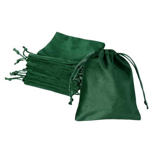 Bolsas de regalo de terciopelo pequeñas para embalaje de joyas Sourcing Map 2