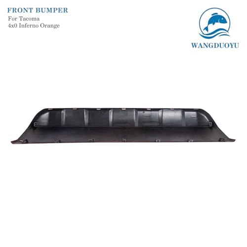 Image of Front Bumper Lower Valance Panel Skid Plate Black Compatible with 2016-2023 Toyota Tacoma - Replaces Part 53911-04210 TO1095205 (Orange Style 4X0)