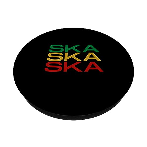 Ska Ska Ska PopSockets Swappable PopGrip, Black - Image 2