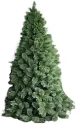Árvore de Natal Completa Pinheiro 2,10 Metros 566 Galhos Verde e Nevada com Branco Modelo Luxo Decoração de Natal(2,10m verde neve (A0321N))