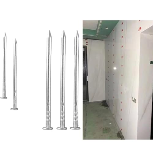 Clavos de acero para ensamblaje de muebles set para colgar cuadros y carpintería, adecuados para drywall y pino, con 2 tamaños miniatura 6