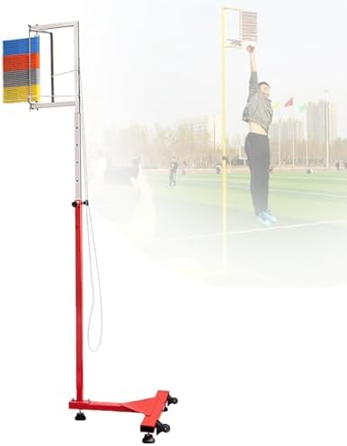 Vertical Jump Tester Equipment，Vertical Jump TesterVertical Jump Touching Training Device, Sport Challenger Physical Training Vertical Jump Tester, with Pulleys, Thickened Steel Chassis, Adj