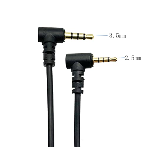 Cable de audio 3.5mm a 2.5mm con ángulo 90° 2 unidades miniatura 2