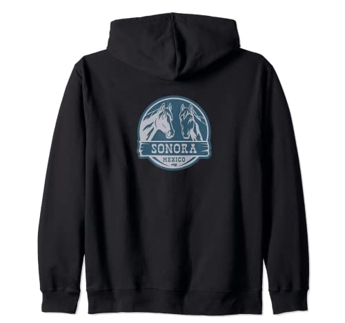 Camisa de Rancho Sonora Mexico Western Style With Horses Sudadera con Capucha