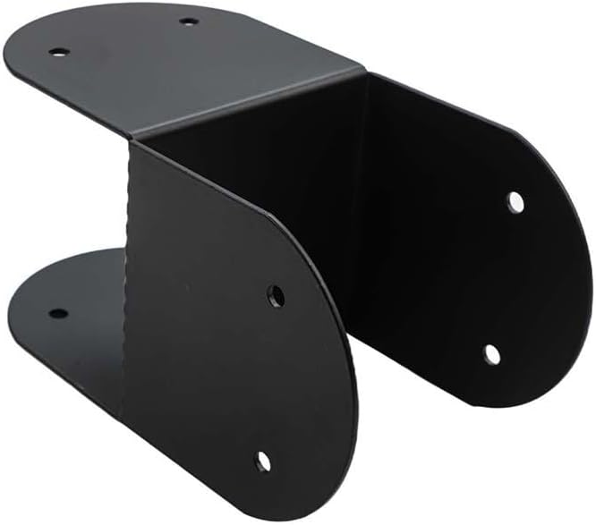 Soporte para unión viga a columna 9.4x9.4x18 cm negro 2 pzas miniatura 6