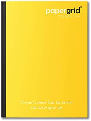 papergrid Notebook - King Size (24 cm x 18 cm), Maths Ruled, 160 Pages, Soft Cover - Pack of 6
