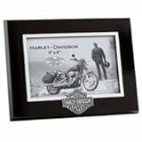 Harley-Davidson Bar & Shield Picture Frame. Showcase your favorite photo in this Bar & Shield logo wood frame. Holds 4" x 6" photo, 99294-06V