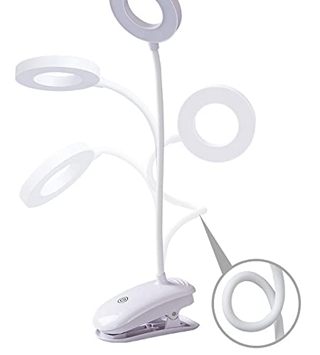 Lampe de bureau 8W USB rechargeable veilleuse LED table pour lecture lit - 7